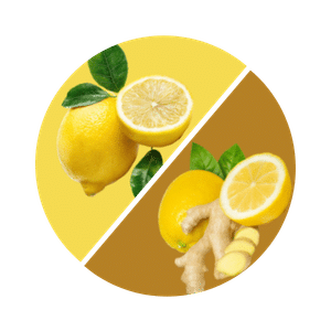 new mix lemon and ginger with lemon